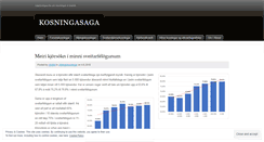 Desktop Screenshot of kosningasaga.wordpress.com