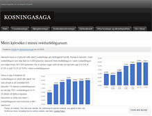 Tablet Screenshot of kosningasaga.wordpress.com