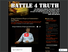 Tablet Screenshot of battle4truth.wordpress.com