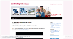 Desktop Screenshot of gettherightmortgage.wordpress.com