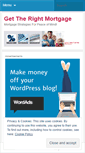 Mobile Screenshot of gettherightmortgage.wordpress.com