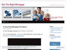 Tablet Screenshot of gettherightmortgage.wordpress.com