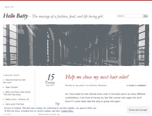 Tablet Screenshot of hellobatty.wordpress.com