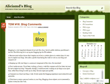 Tablet Screenshot of aliciamd.wordpress.com