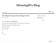 Tablet Screenshot of minniegill.wordpress.com