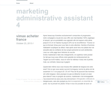 Tablet Screenshot of marketingadministrativeassistant4.wordpress.com