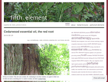 Tablet Screenshot of fifthelementparfumerie.wordpress.com