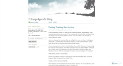 Desktop Screenshot of 2change4good.wordpress.com