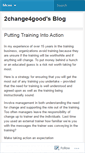 Mobile Screenshot of 2change4good.wordpress.com