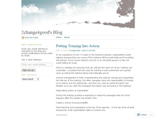 Tablet Screenshot of 2change4good.wordpress.com