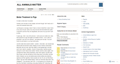 Desktop Screenshot of animalsmatter.wordpress.com