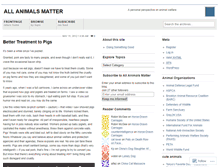 Tablet Screenshot of animalsmatter.wordpress.com