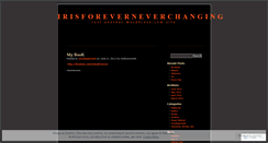 Desktop Screenshot of irisforeverneverchanging.wordpress.com