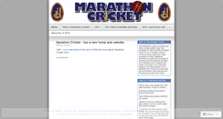 Desktop Screenshot of marathoncricket.wordpress.com