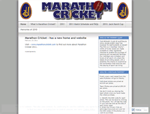 Tablet Screenshot of marathoncricket.wordpress.com