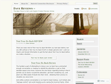 Tablet Screenshot of davereviewplace.wordpress.com