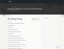 Tablet Screenshot of jaymiethorne.wordpress.com
