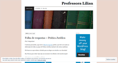 Desktop Screenshot of professoralilian.wordpress.com