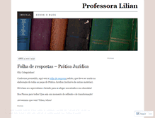 Tablet Screenshot of professoralilian.wordpress.com