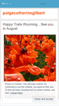 Mobile Screenshot of paigecatherinegilbert.wordpress.com