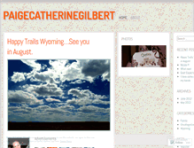 Tablet Screenshot of paigecatherinegilbert.wordpress.com