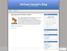 Tablet Screenshot of mherald.wordpress.com