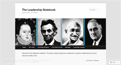 Desktop Screenshot of notesonleadership.wordpress.com