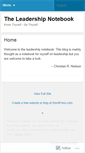 Mobile Screenshot of notesonleadership.wordpress.com