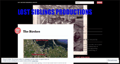 Desktop Screenshot of lostsiblingsproductions.wordpress.com