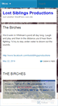 Mobile Screenshot of lostsiblingsproductions.wordpress.com