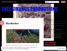 Tablet Screenshot of lostsiblingsproductions.wordpress.com