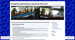 Desktop Screenshot of gregthecrazyfishguy.wordpress.com