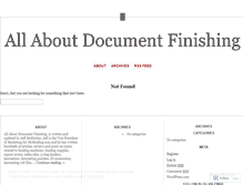 Tablet Screenshot of documentfinishing.wordpress.com