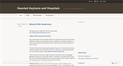 Desktop Screenshot of hauntedhospitals.wordpress.com