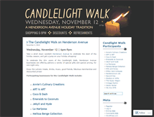 Tablet Screenshot of candlelightwalk.wordpress.com