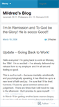 Mobile Screenshot of mildredz.wordpress.com