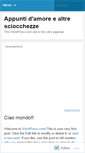 Mobile Screenshot of cuorepiccolo.wordpress.com
