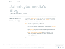 Tablet Screenshot of joharicybermedia.wordpress.com