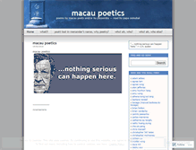 Tablet Screenshot of macaupoetics.wordpress.com