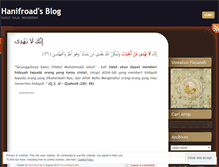 Tablet Screenshot of hanifroad.wordpress.com