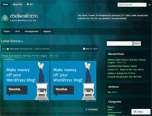 Tablet Screenshot of chelseafc270.wordpress.com