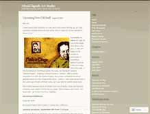 Tablet Screenshot of mixedsignalsartstudio.wordpress.com