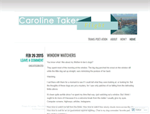 Tablet Screenshot of carolinetakesflight.wordpress.com