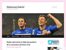 Tablet Screenshot of clamorosocalcio.wordpress.com