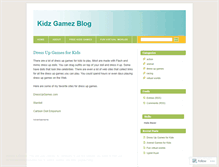 Tablet Screenshot of kidzgamez.wordpress.com