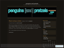 Tablet Screenshot of penguinsandpretzels.wordpress.com