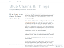 Tablet Screenshot of bluechainsandthings.wordpress.com