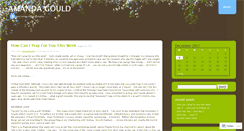 Desktop Screenshot of amandagould.wordpress.com