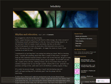 Tablet Screenshot of lethalkitty.wordpress.com