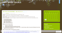 Desktop Screenshot of lovethosebooks.wordpress.com